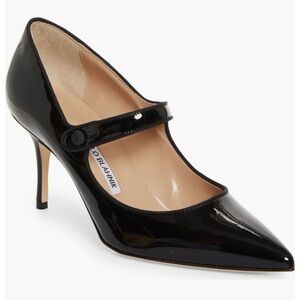 Manolo Blahnik Black Patent Leather Heels